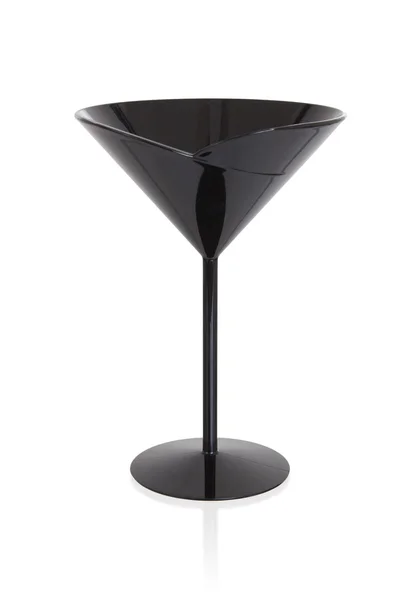 Zwarte cocktailglas — Stockfoto