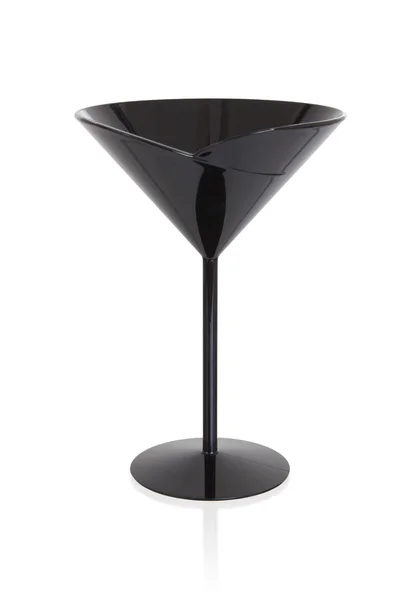 Svart cocktailglas — Stockfoto