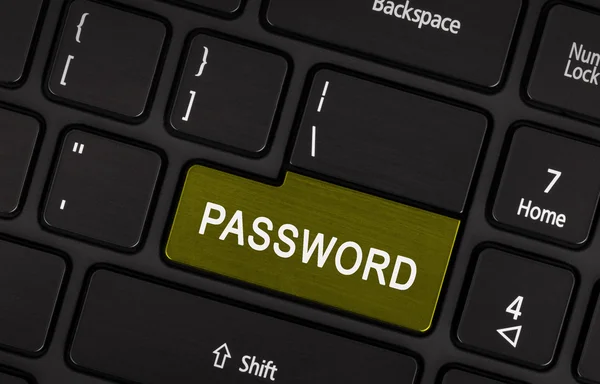 Text password button — Stock Photo, Image