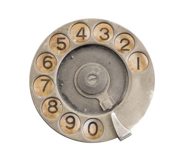 Vintage telefon arama yakın çekim 