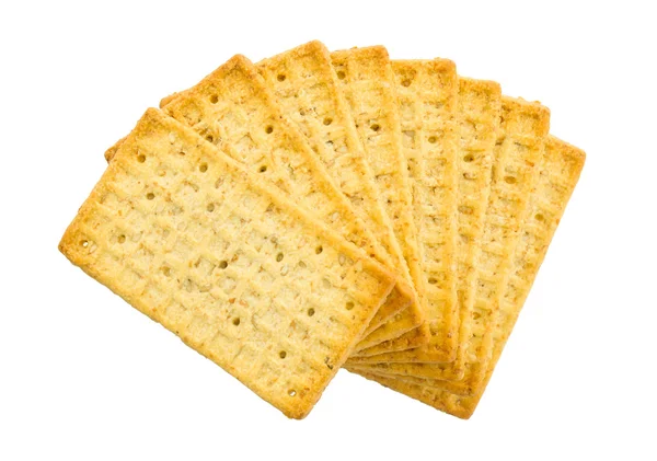 Einfache Cracker isoliert — Stockfoto