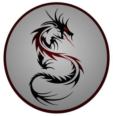 ejderha vektör resmi, sanat canavarı illüstrasyonu