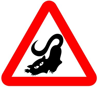 Kediler için yasak işareti