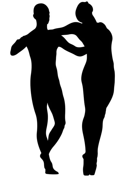 Balet taneční pár — Stockový vektor