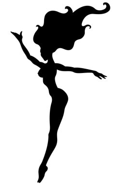 kadın silueti atlama