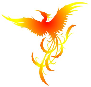 fiery phoenix clipart