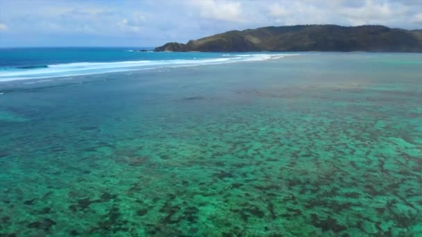 Überflug Der Insel Lombok Indonesien — Stockvideo