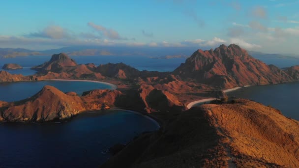 Parque Nacional Komodo Ilha Padar Indonésia — Vídeo de Stock