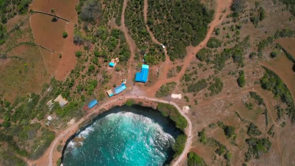 Bali Nusa Penida Broken Beach Landmark — Stock Video