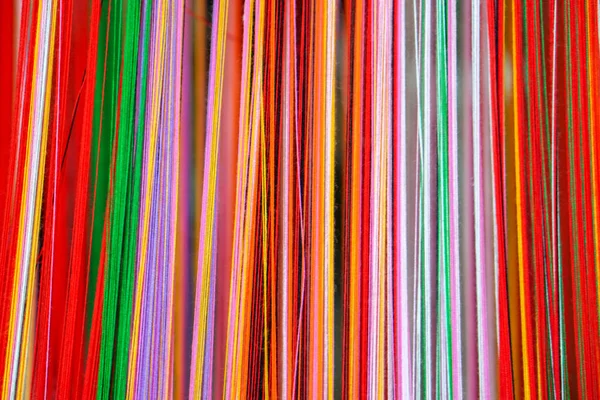 Primo Piano Ritagliare Filati Colorati Tessuti Sfondo Texture — Foto Stock