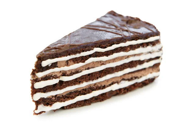 Chutný čokoládový dort, samostatný — Stock fotografie