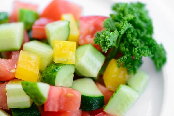 Deliciosa dieta vegetariana ensalada macro —  Fotos de Stock