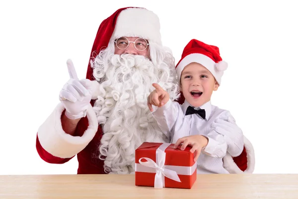Санта Клаус і дитини — стокове фото