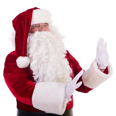 Noel Baba jest gösterir