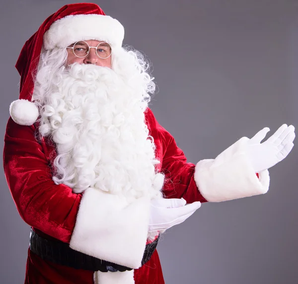 Babbo Natale mostra gesto — Foto Stock