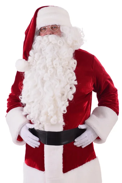 Santa claus na białym tle — Zdjęcie stockowe