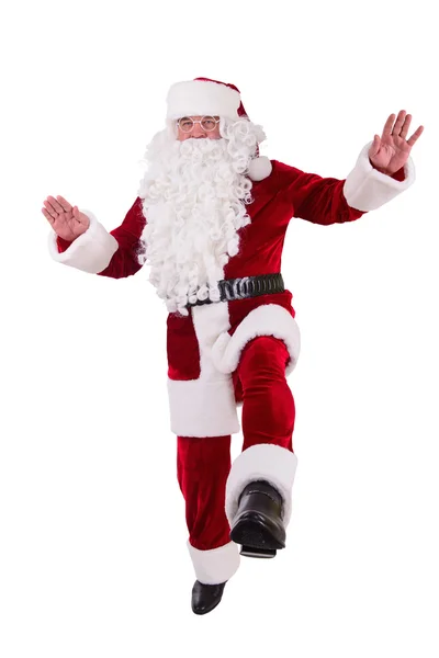 Santa Claus dancing — Stock Photo, Image