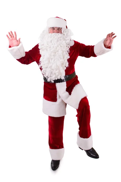 Santa claus dansen — Stockfoto