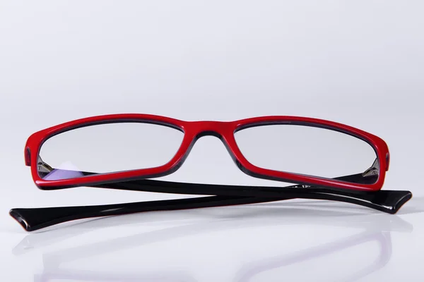 Óculos vermelhos ópticos — Fotografia de Stock