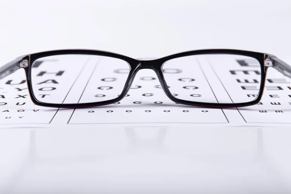 Svart brilleglass – stockfoto