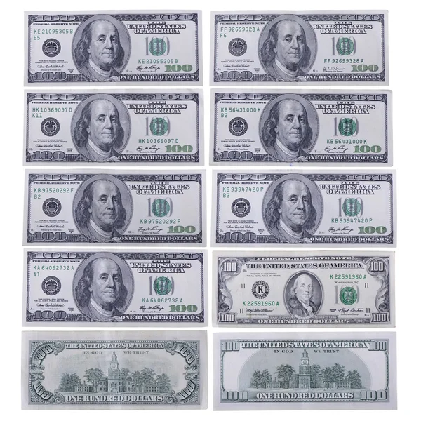 Billetes en dólares diferentes —  Fotos de Stock