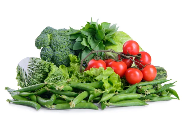 Différents légumes isolés — Photo