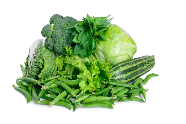 Различные овощи изолированы Стоковое Фото