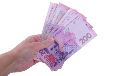 Ukrainian hryvnia currency clipart