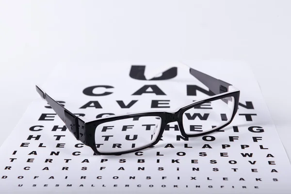 Lendo óculos pretos — Fotografia de Stock