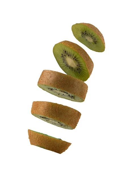 Flying Kiwi Plak Witte Achtergrond — Stockfoto