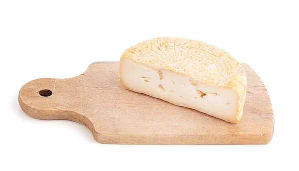 Pecurino Tradiční Korsický Sýr Bílém Pozadí — Stock fotografie