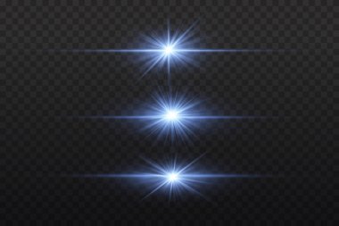 Parlayan parlak mavi yıldız, parlayan toz.