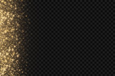 Sarı toz, güzel ışık parlamaları, bokeh etkisi