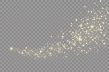 Sarı toz, güzel ışık parlamaları, bokeh etkisi