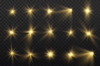 Parlayan yıldız, parlayan güneş, ışıldayan toz.