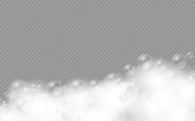 Arka plan için şampuan köpüklü banyo köpüğü..