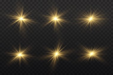 Parlayan yıldız, parlayan güneş, ışıldayan toz.