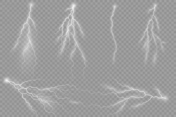 Efekt blesku a osvětlení bouřky. — Stockový vektor