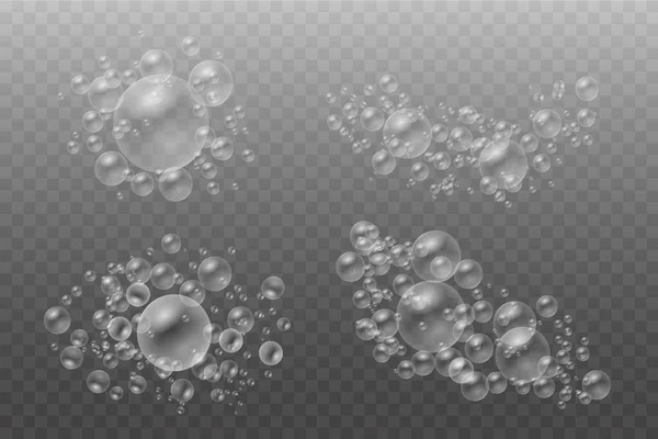 Badskum med schampo bubblor för bakgrund. Royaltyfria Stockvektorer