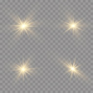 Parlayan yıldız, parlayan güneş, ışıldayan toz.