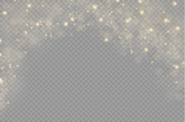 Sarı toz, güzel ışık parlamaları, bokeh etkisi