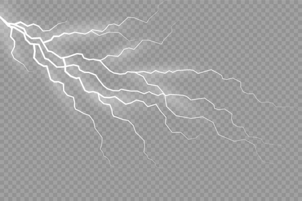El efecto de los relámpagos y las tormentas eléctricas. — Archivo Imágenes Vectoriales