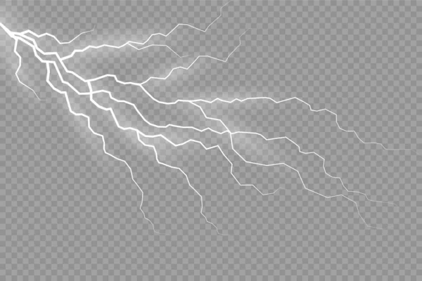 Die Wirkung von Blitz und Blitzgewitter. — Stockvektor