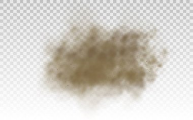 Uçan kum, kahverengi toz bulutu, rüzgar kum fırtınası.