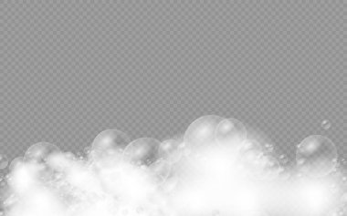 Arka plan için şampuan köpüklü banyo köpüğü..