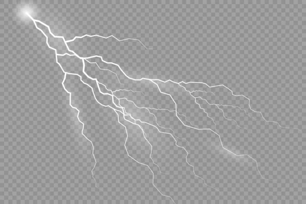 El efecto de los relámpagos y las tormentas eléctricas. — Archivo Imágenes Vectoriales