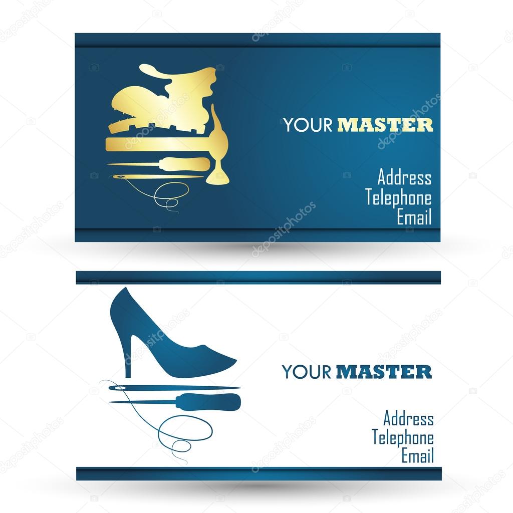 Визитки шаблоны скачать бесплатно ремонт обуви