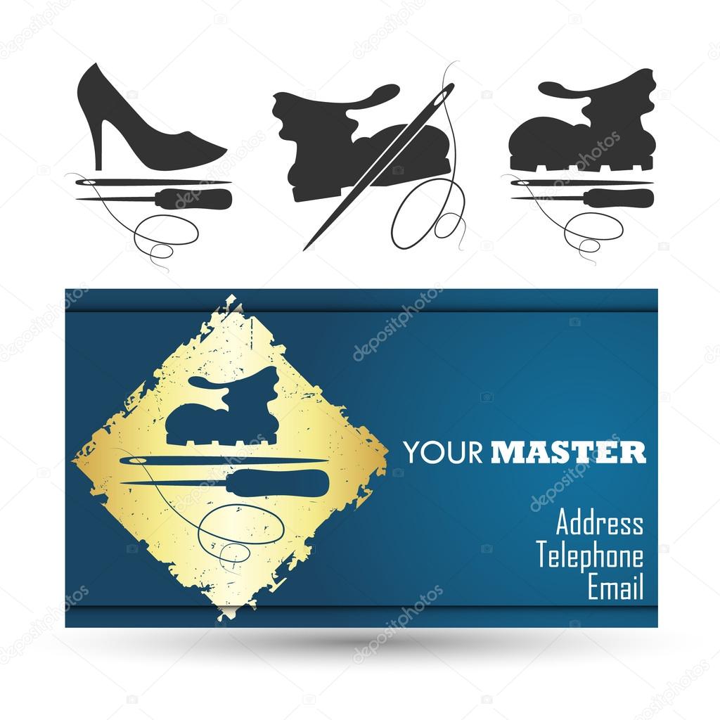 Визитки шаблоны скачать бесплатно ремонт обуви