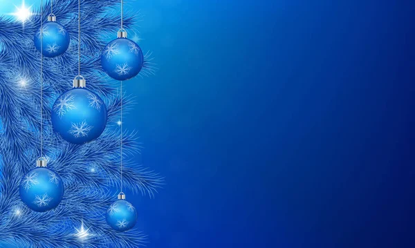 Fundo de Natal azul . —  Vetores de Stock