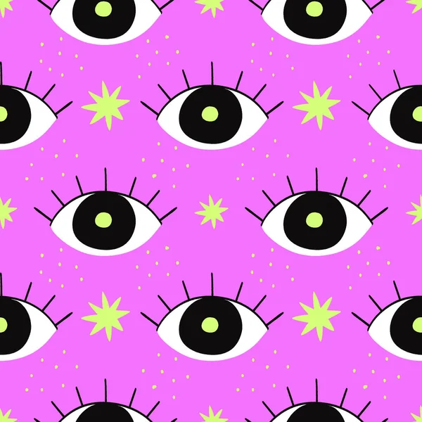 Colorful background with eyes
